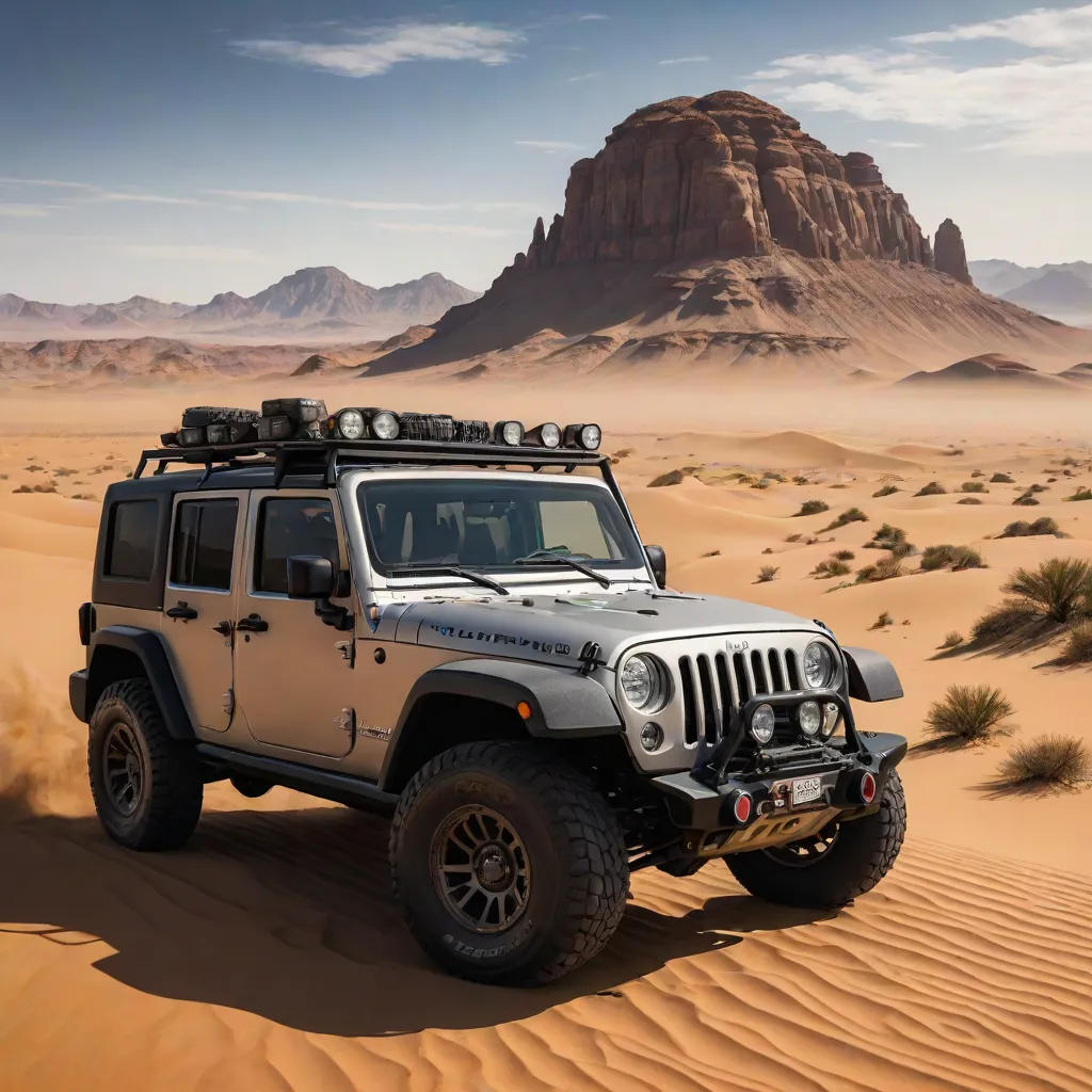 Jeep on the Edge of the Stars