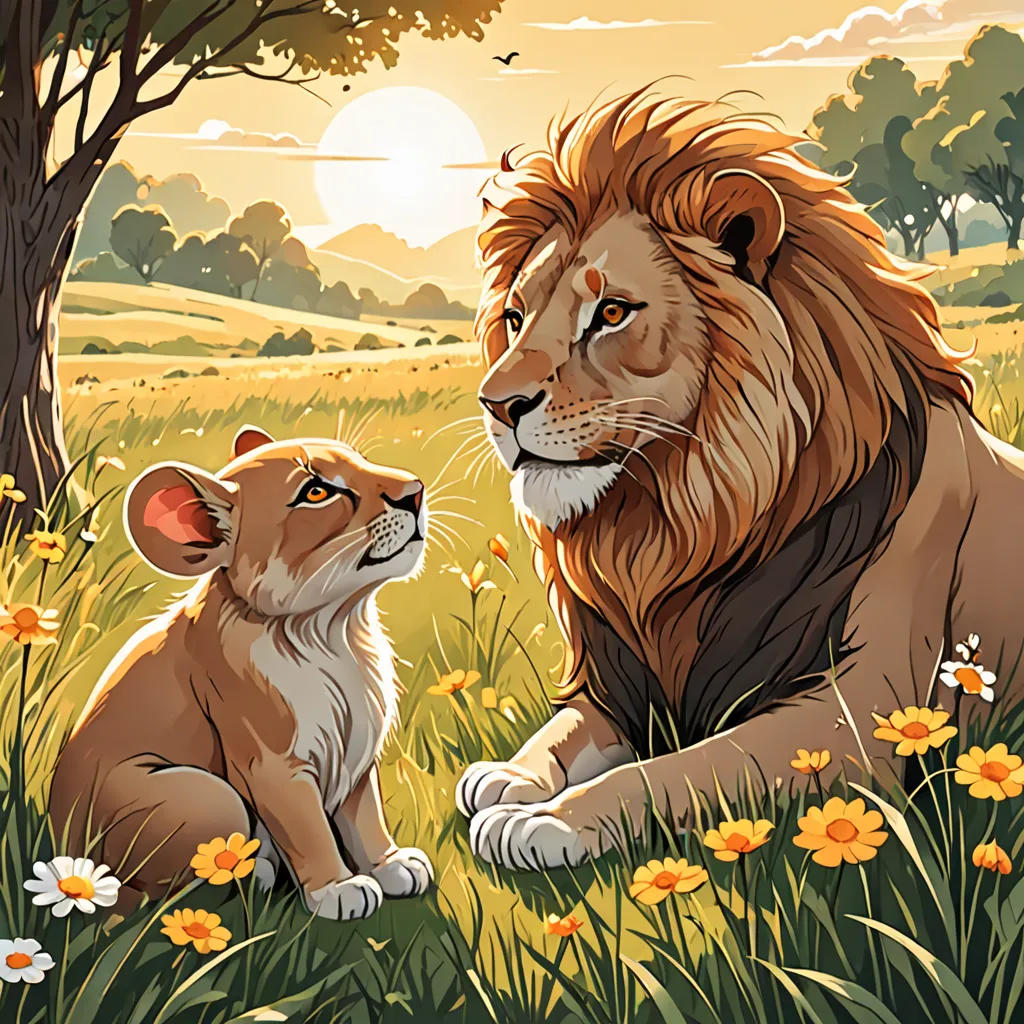 The Brave Little Mouse and the Mighty Lion