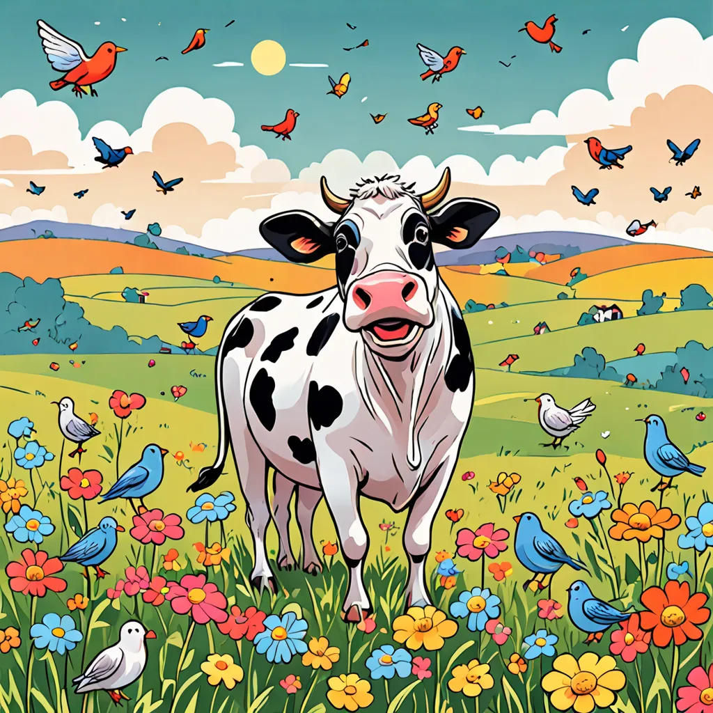 The Singing Cow and the Birds