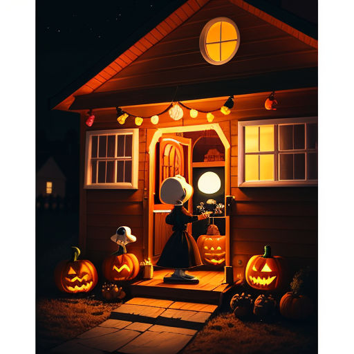 Snoopy Halloween Theme on Dog House Limited Quantity Retractable