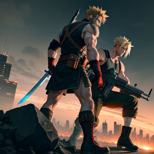 Cloud strife in fortnite game