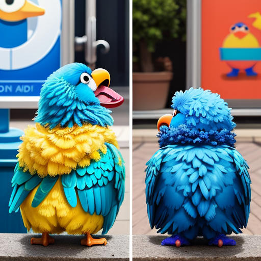 Blue Meets Big Bird: A Muppet Adventure