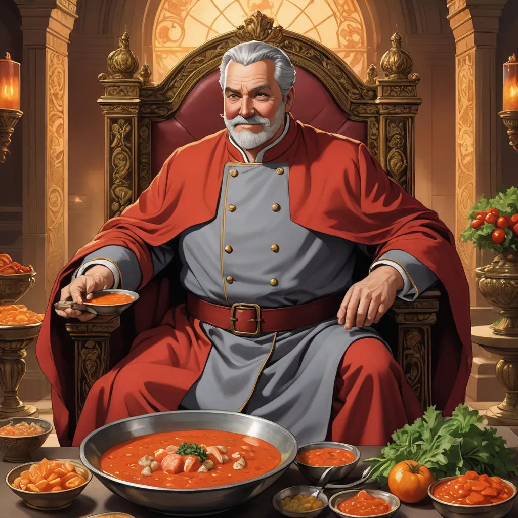 The King and the Tomato Fish Soup