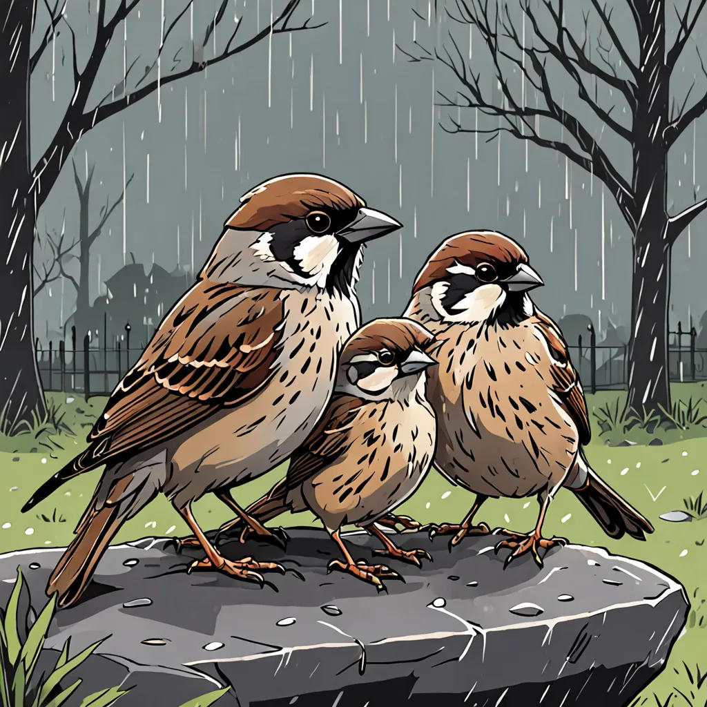 Brave Sparrows: A Tale of Courage and Family