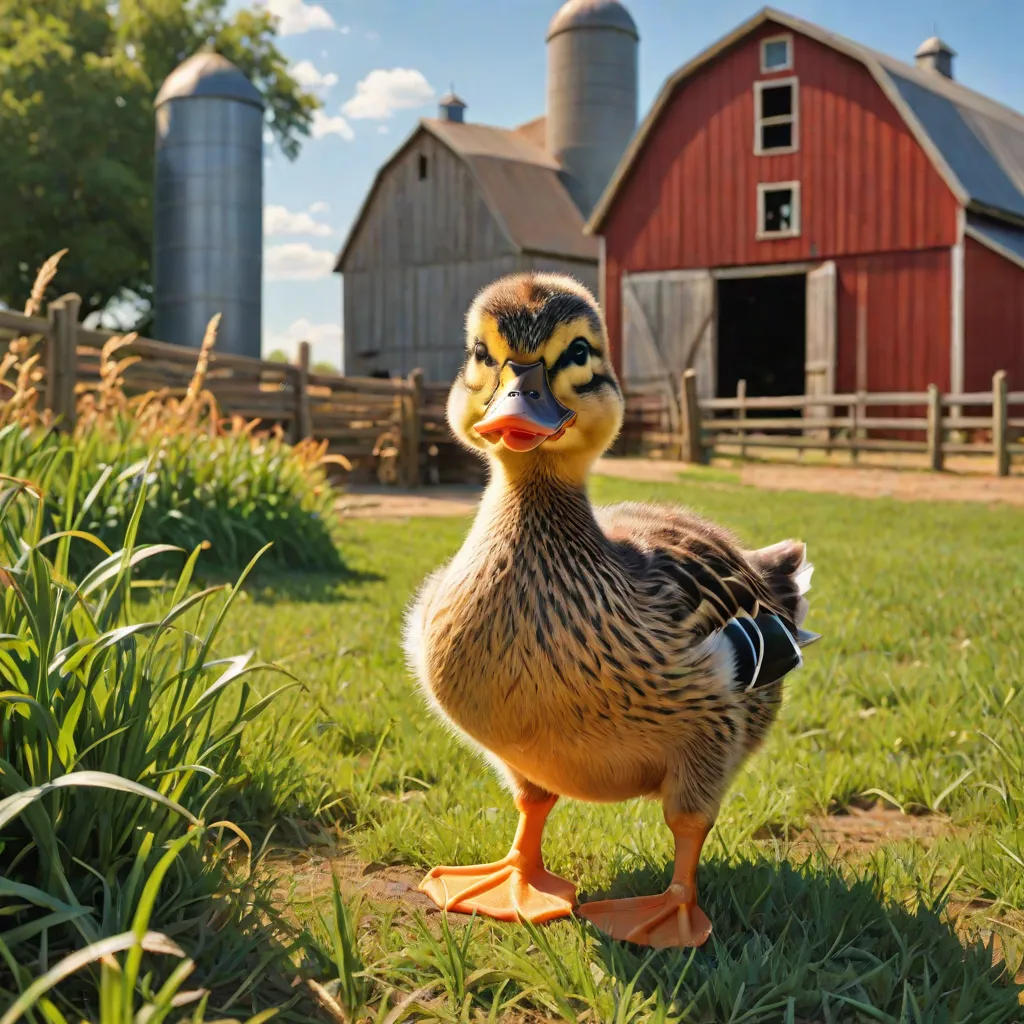 Zingy Duck's Adventure On The Farm...
