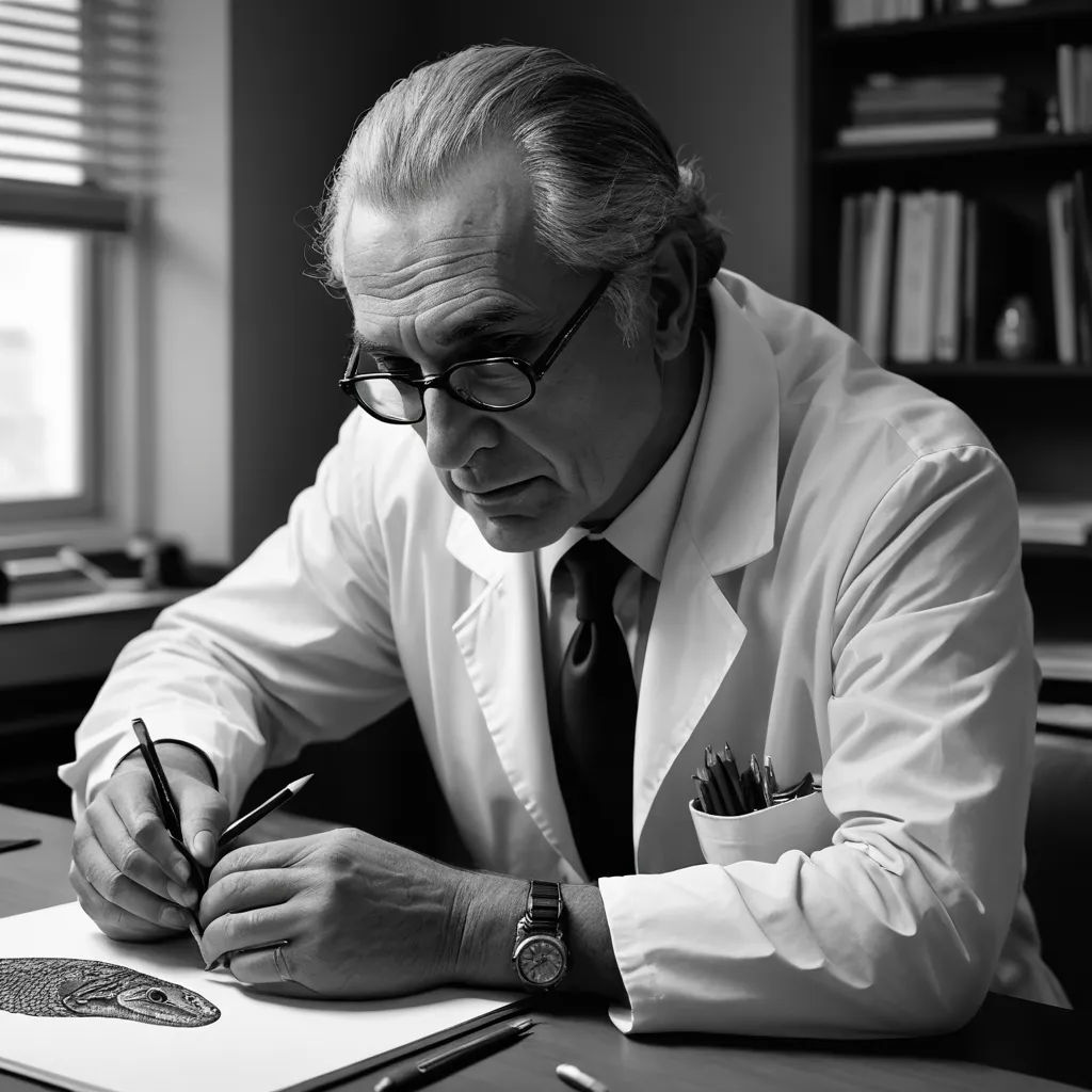 a man in a white shirt and tie writing on a piece of paper with a pen and a watch, academic art, a black and white photo, Alberto Burri, david lazar