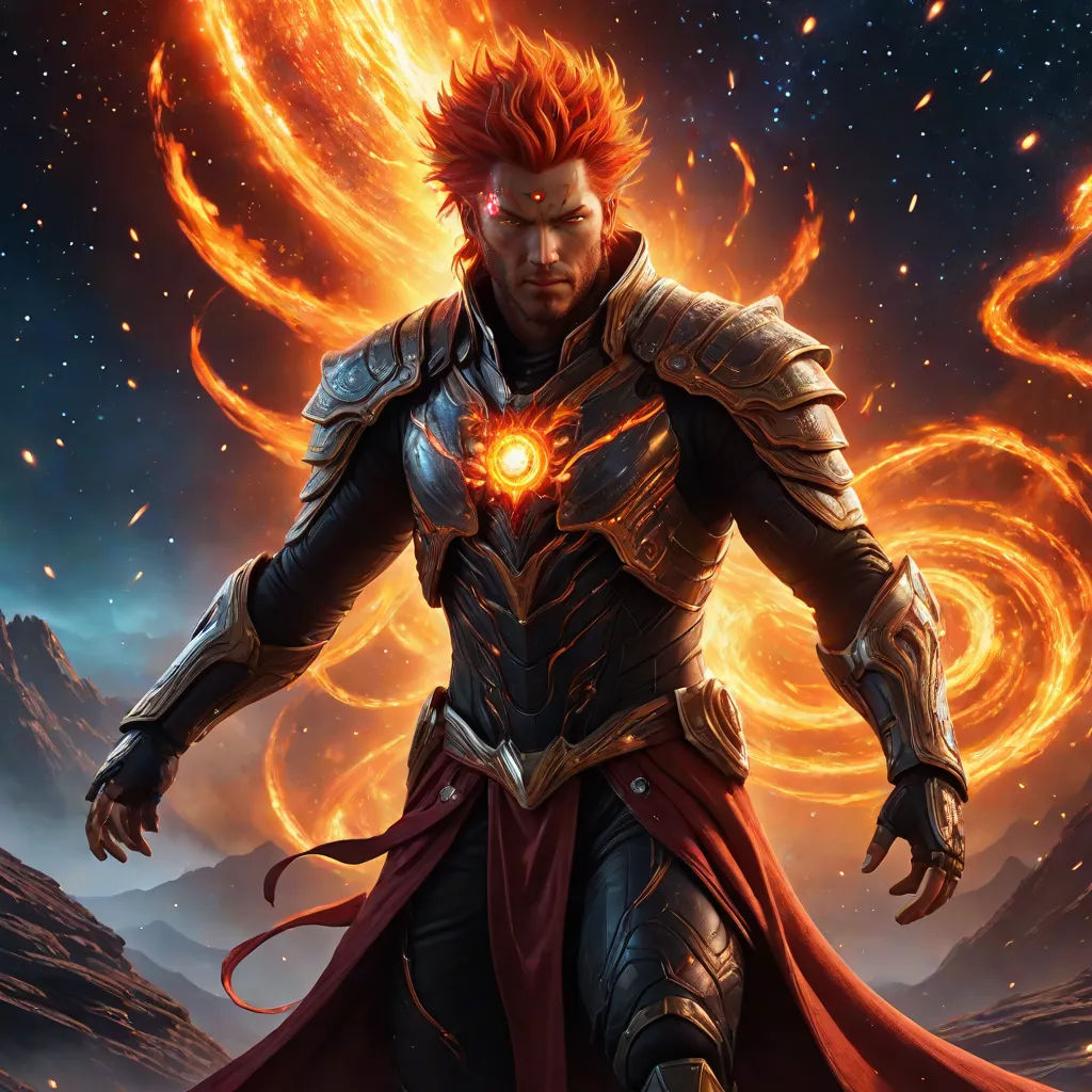 a man in armor with a glowing eye and a red cape on his shoulders, standing in front of a mountain, Cedric Seaut (Keos Masons), fantasy art, concept art, elden ring