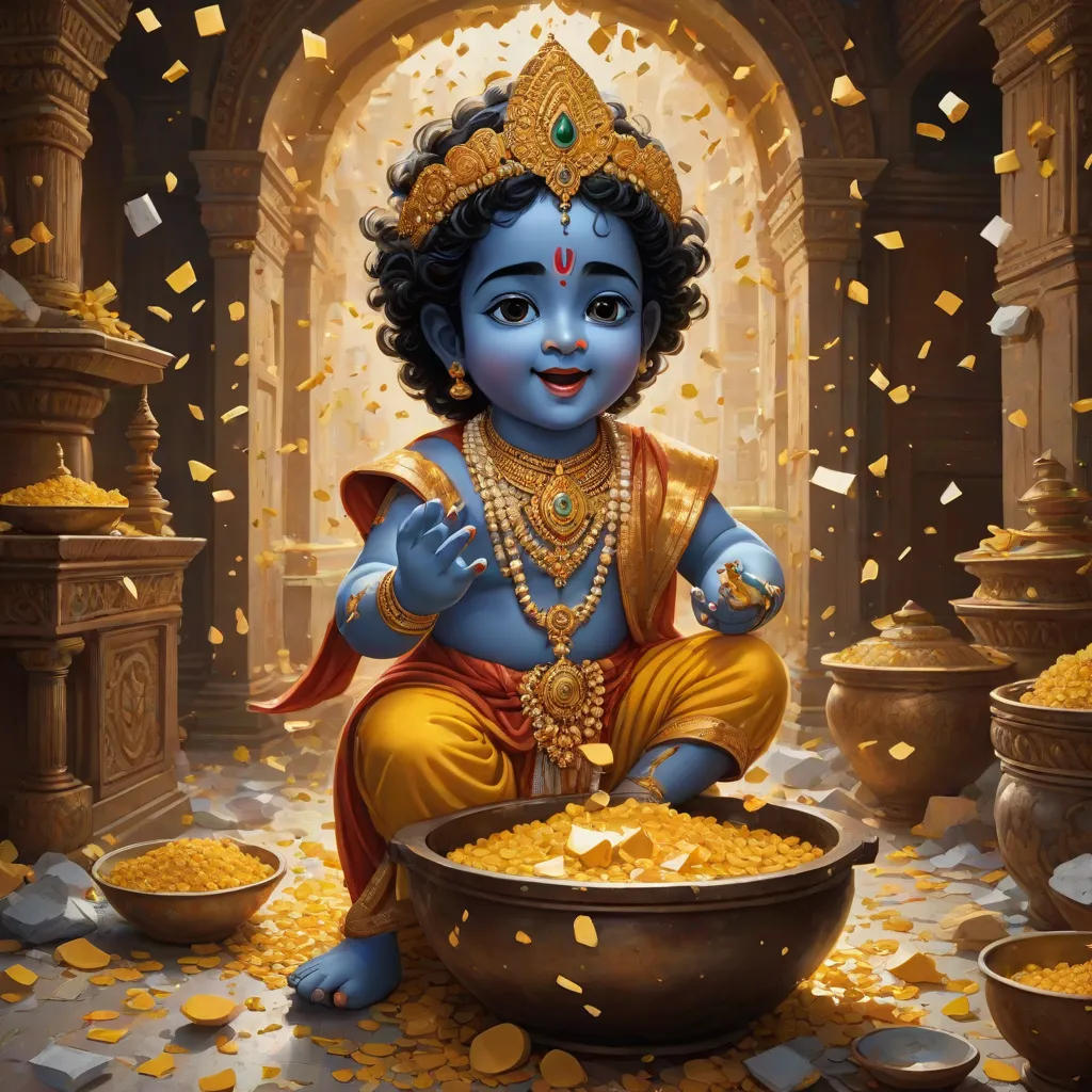 The Story of Krishna and the Broken Pot