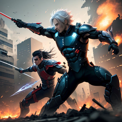 Raiden vs. Jetstream Sam