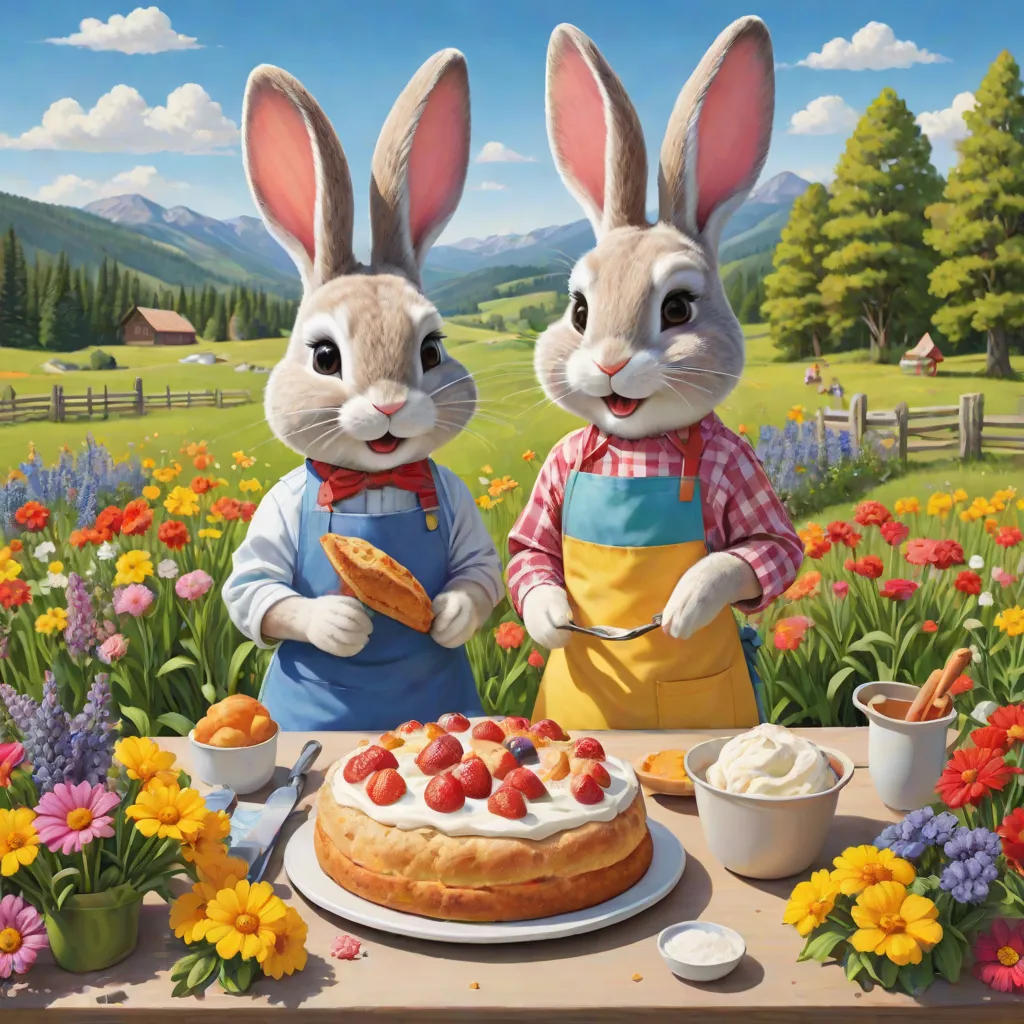 Ben and Jen Bunny Bake Bread