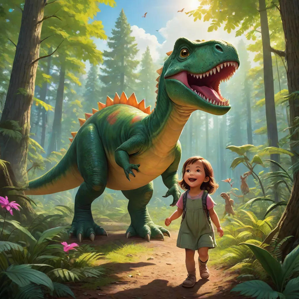 The Lost Dinosaur and the Brave Girl