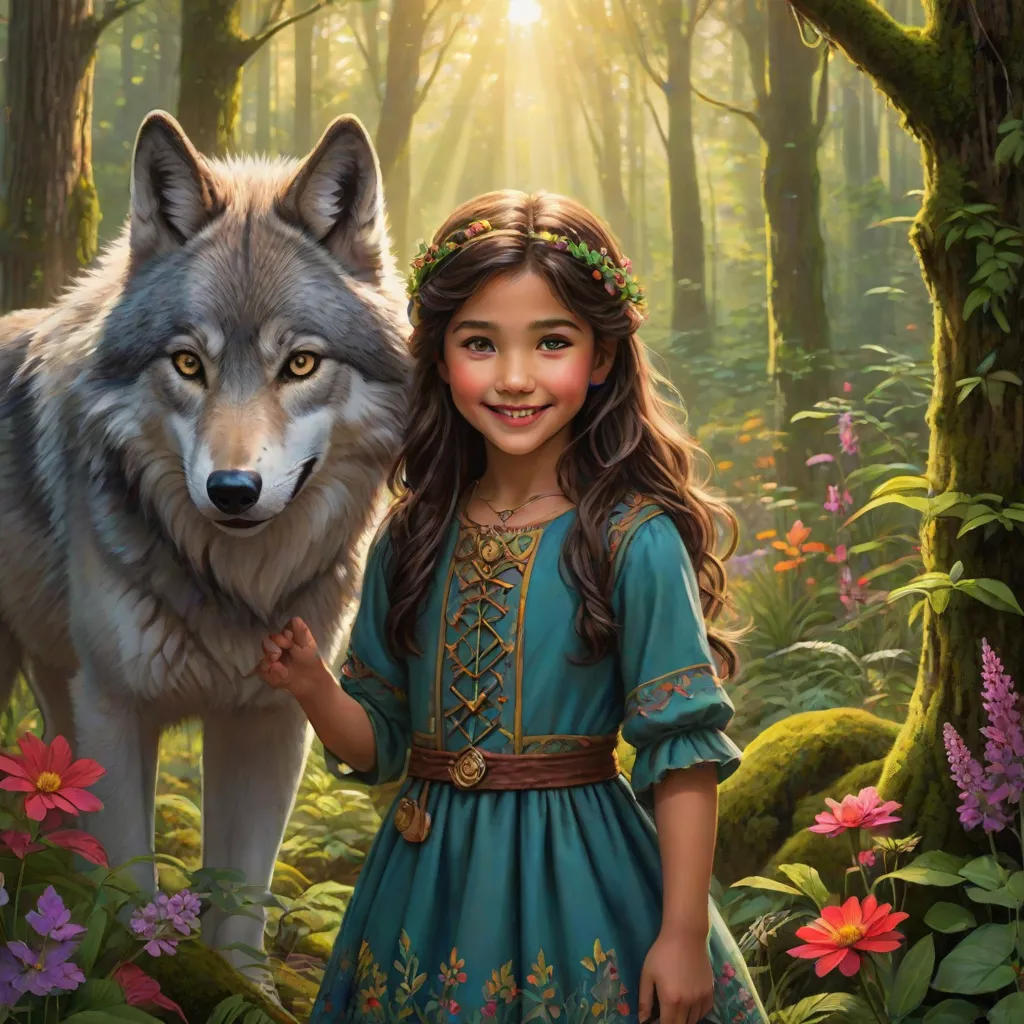 Leila and the Friendly Wolf