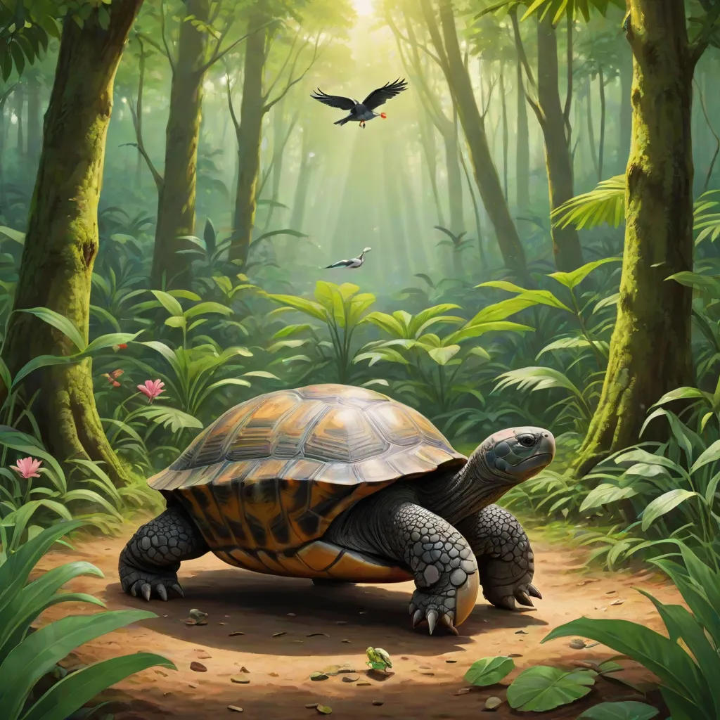 The Clever Tortoise and the Two Cranes