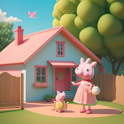 Peppa Pig House Wallpaper Discover more Backgrounds, Cartoon, daddy pig,  george pig, horror story wallpapers.…
