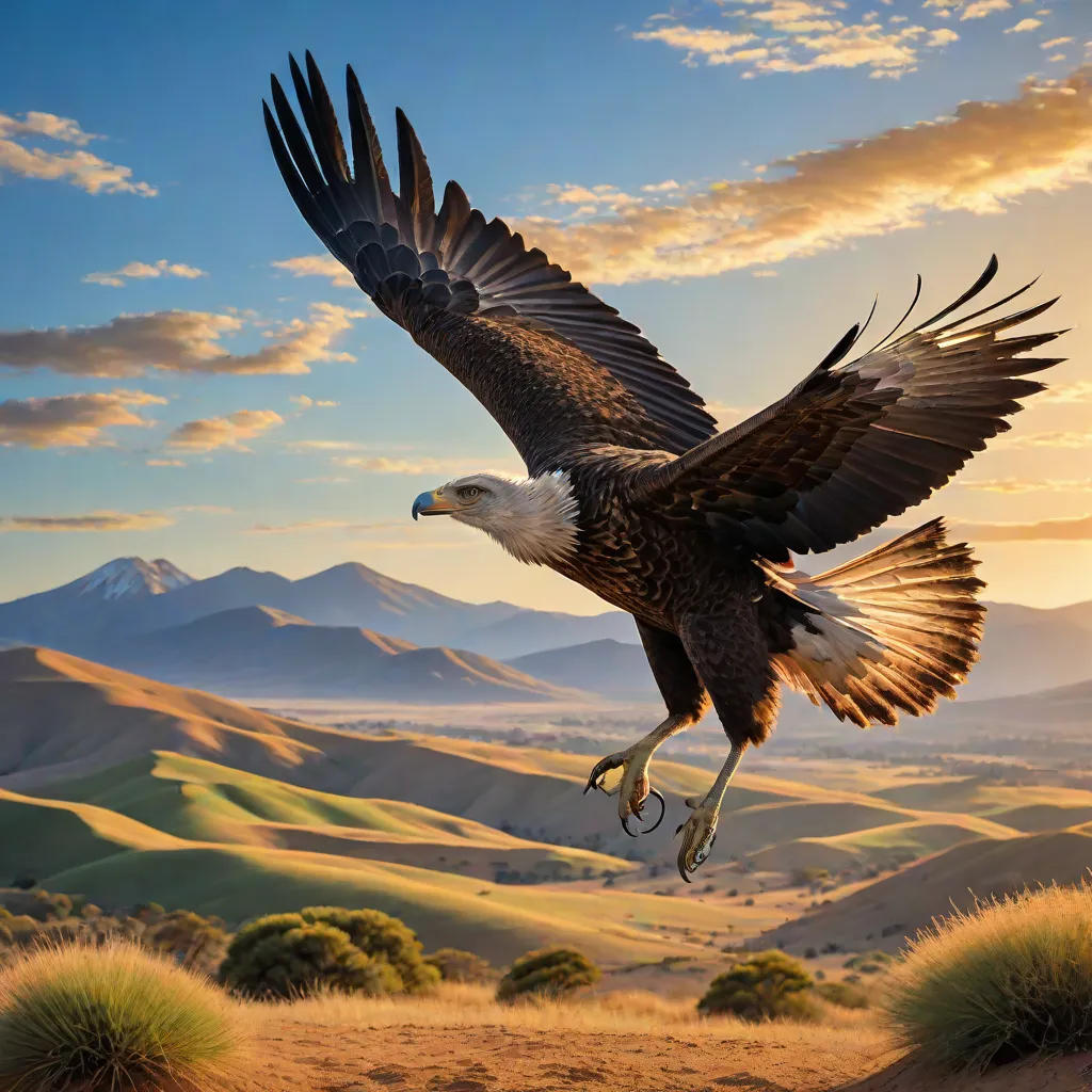 The Eagle and the Ostrich's Adventure