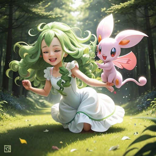 Meloetta and Shaymin by Beastiarex on DeviantArt