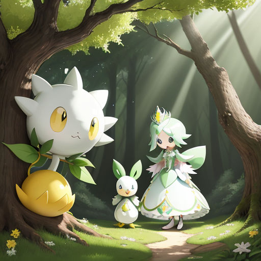 Meloetta and Shaymin by Beastiarex on DeviantArt