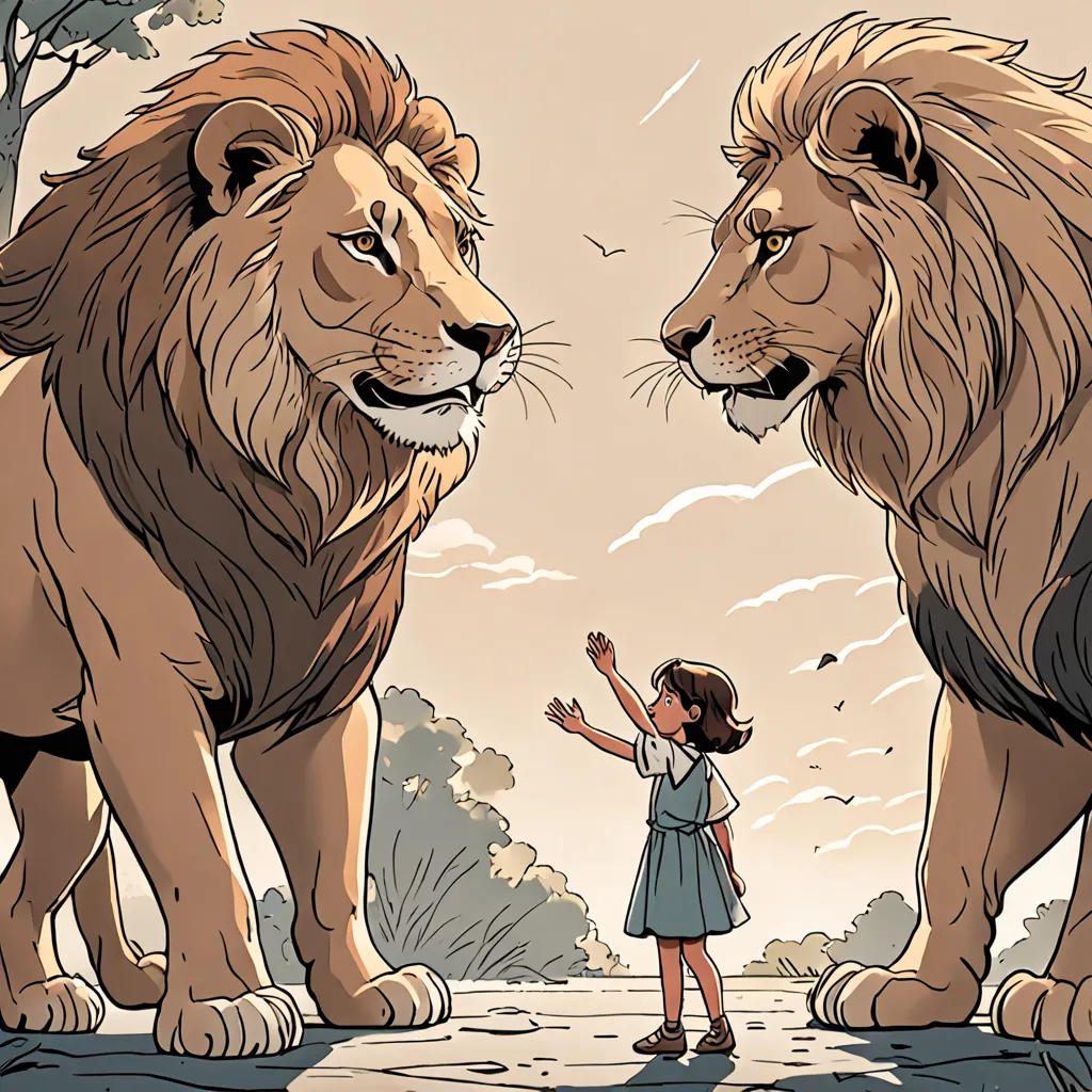 The Lion's Brave Savior