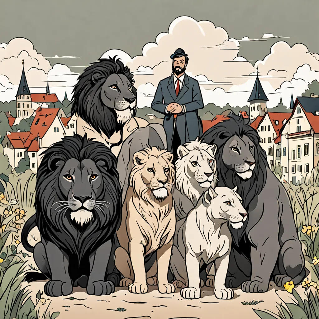 The Rare Black Lion and Friends