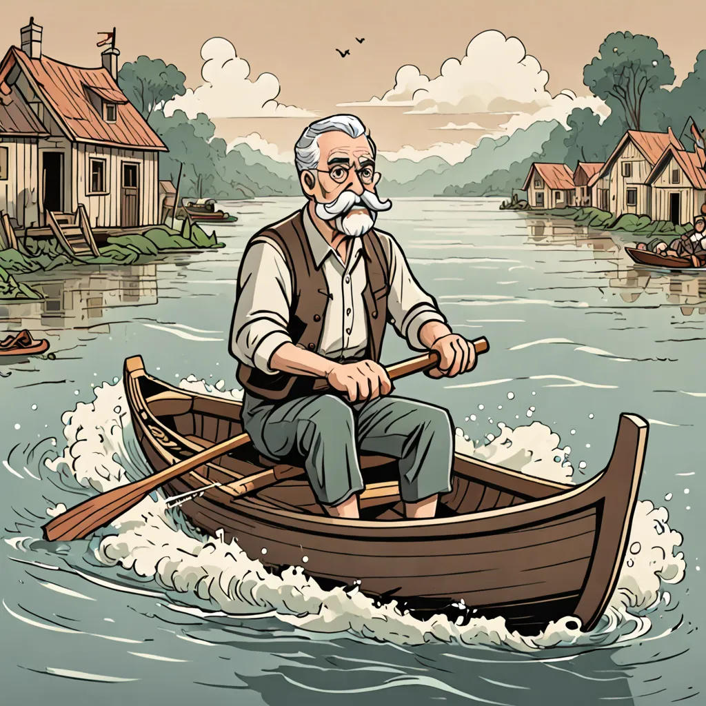 Grandpa Mustache and the Great Flood