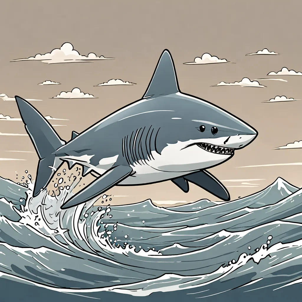 The Brave Shark's Adventure
