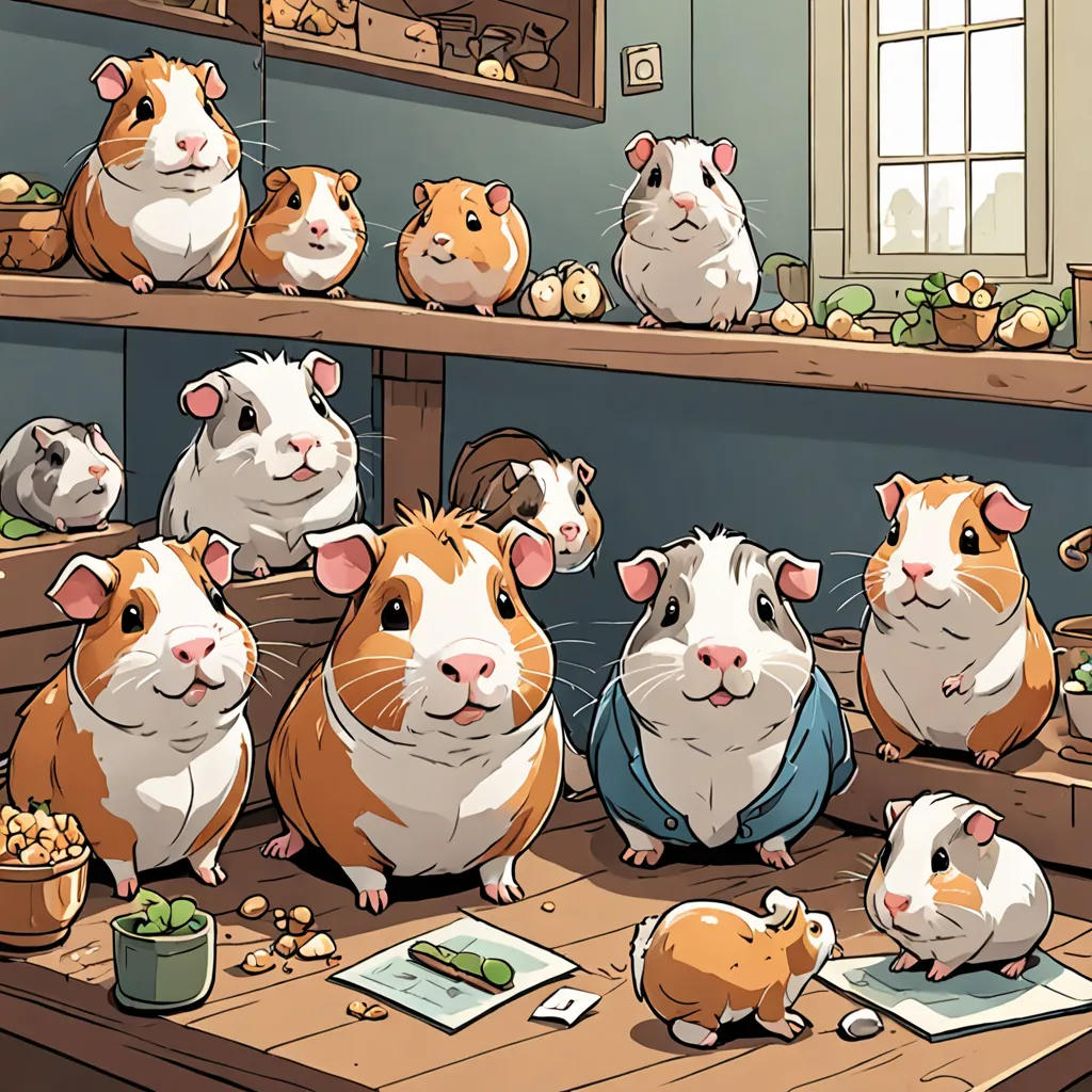 Mr. Piggles and the Guinea Pigs