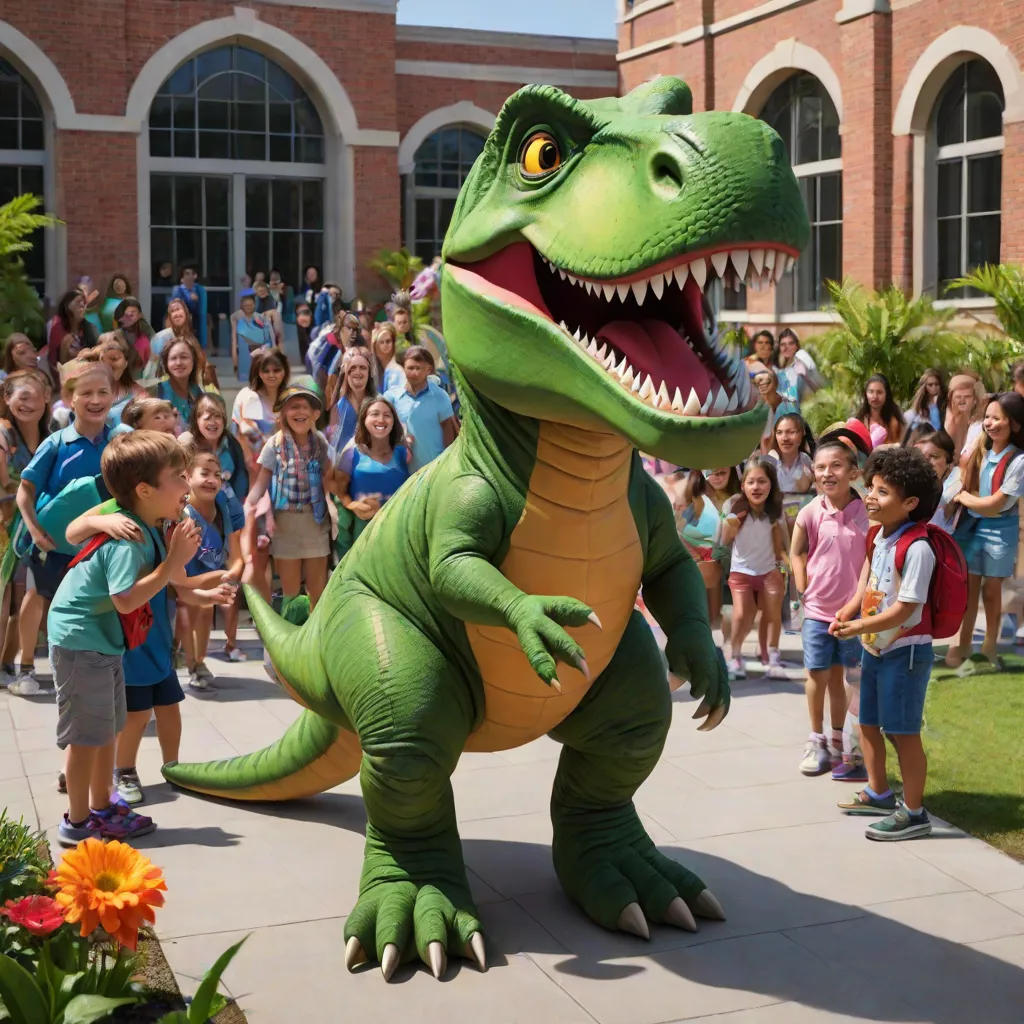 T-Rex's First Day of School