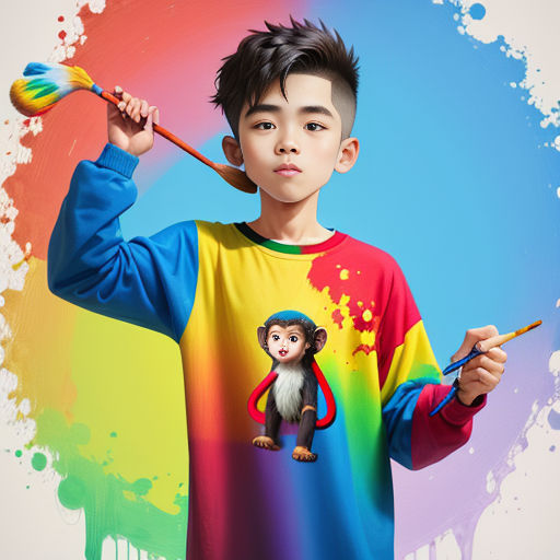 Monkey Boo's Colorful Adventure