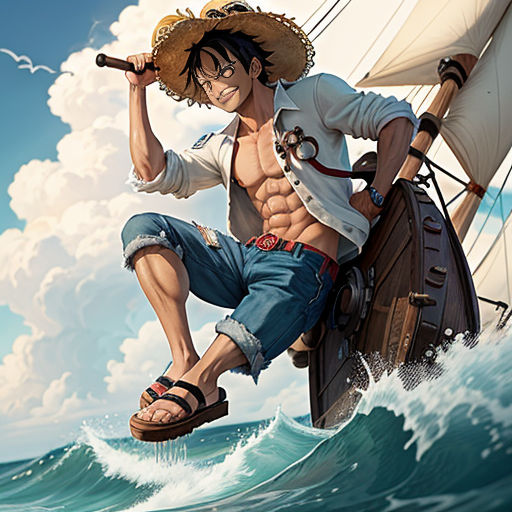 Monkey D. Luffy as a Captain!. At first sight, many can think that…, by  Rafael Hubner