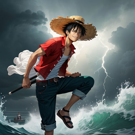 Monkey D. Luffy as a Captain!. At first sight, many can think that…, by  Rafael Hubner