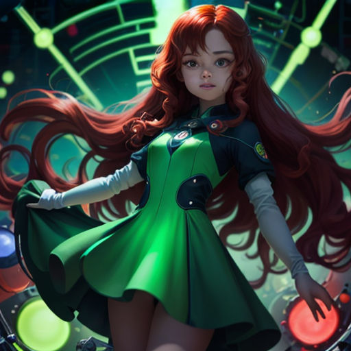 a girl in a green dress with long hair and a sci - fi fi fi fi fi fi fi fi fi fi fi fi fi fi fi fi fi fi fi fi fi fi fi fi fi fi fi fi fi fi fi