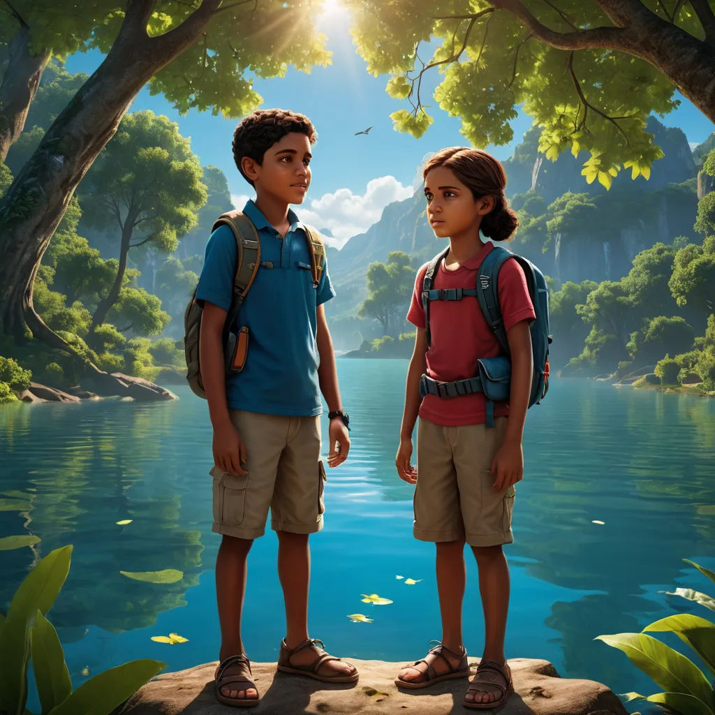 مغامرة ماء البحيرة الساحرة cover image