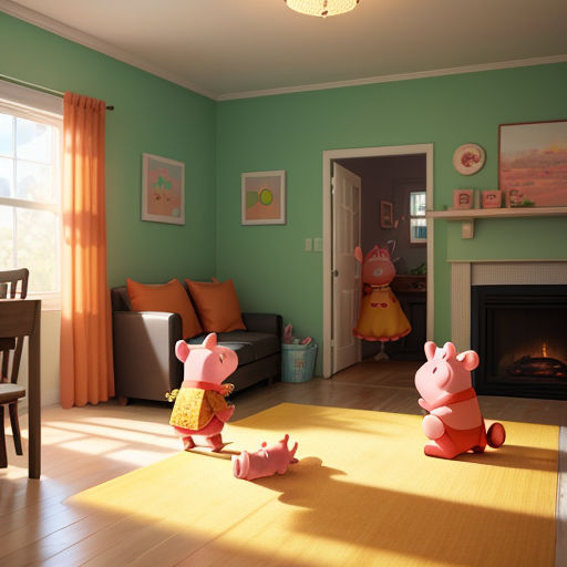 Who is inside Peppa Pig's house in the Peppa Pig house wallpaper? :  r/peppapiglore