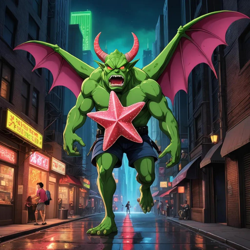 The Broadway and Patrick Star Encounter