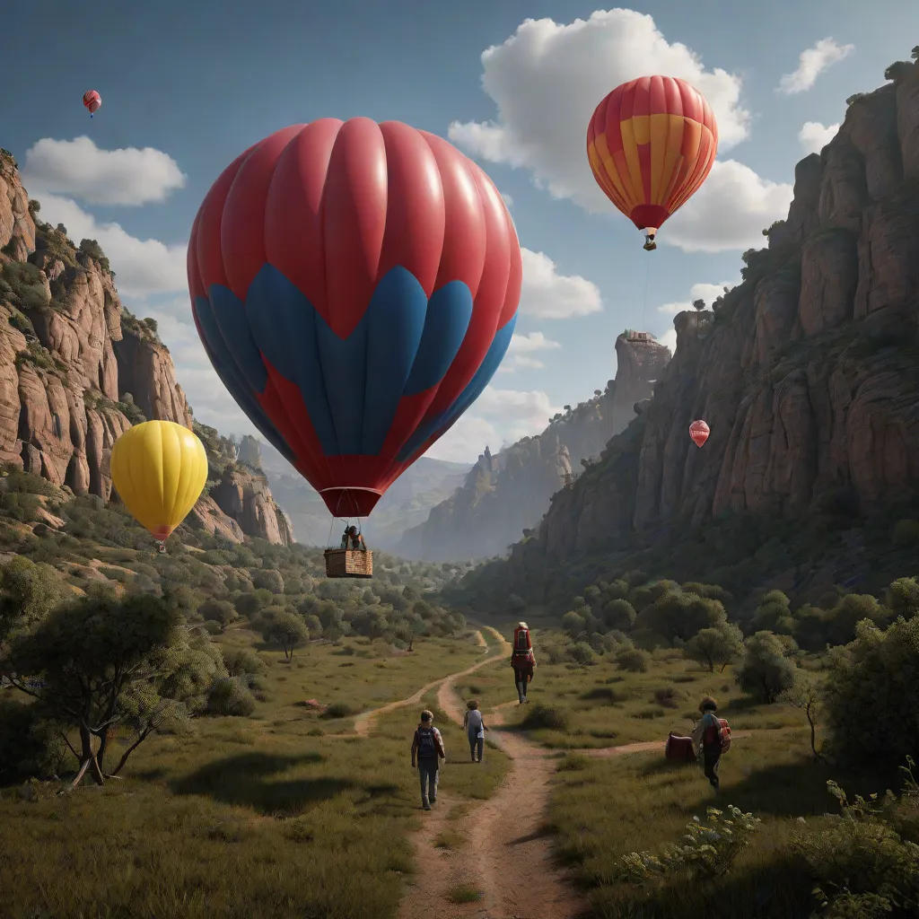 Emma and the Whimsical Red Balloon