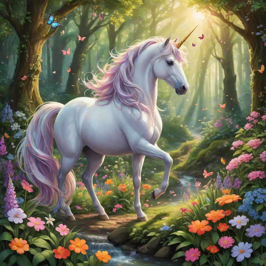 The Enchanted Unicorn of Whispering Woods