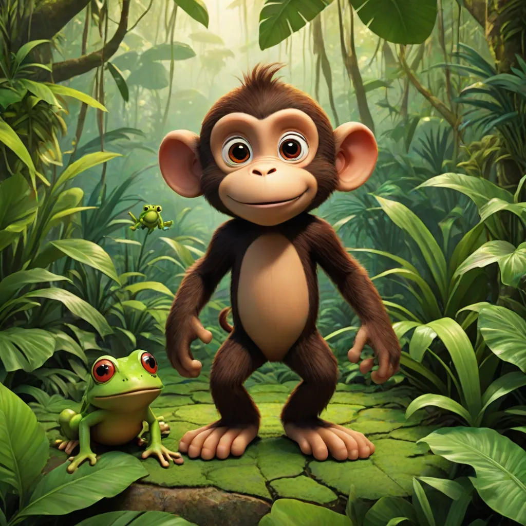 The Jungle Adventure of Max the Monkey and Freddy the Frog