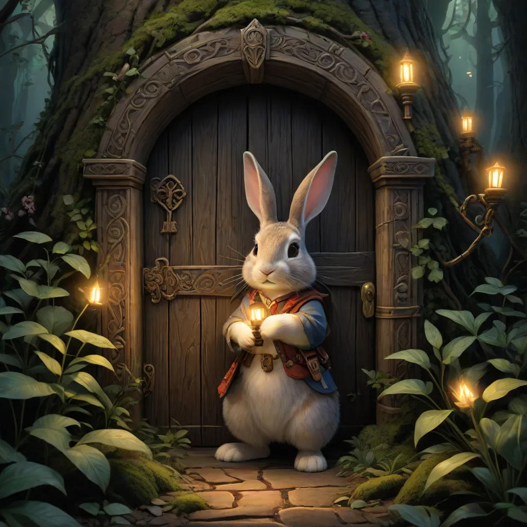 The Brave Rabbit and the Hidden Key