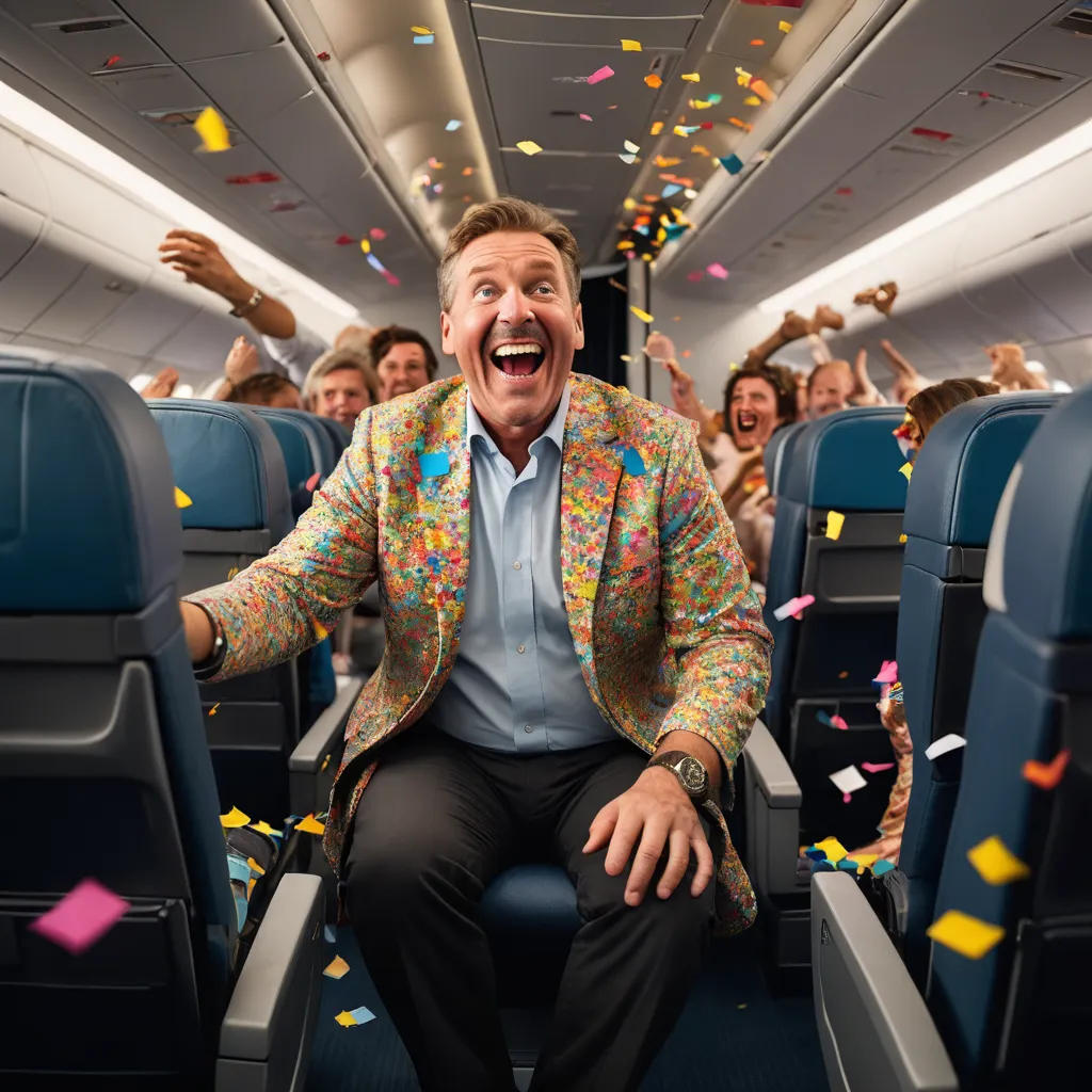 Prankster Airlines flight to Jim Jutila's house