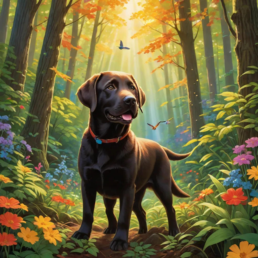 The Distracted Labrador's Adventure