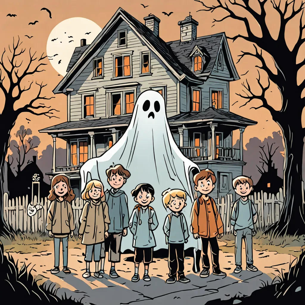 The Friendly Ghost in the Spooky House