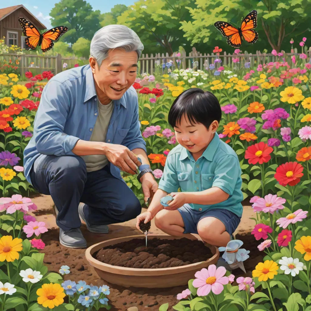 Joonie and Papa's Garden Adventure
