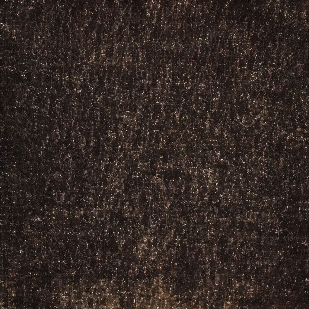 a brown area rug with a black background and a white border on the top of the rug is a dark brown area rug, postminimalism, an abstract painting, Clyfford Still, brown