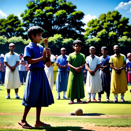 a group of people standing on top of a field next to a ball and bat in front of a crowd