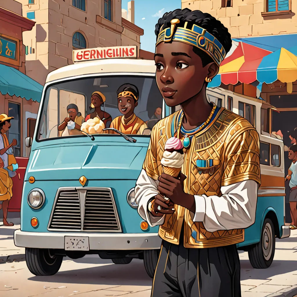 a cartoon of a man in a turban standing in front of a bus with people in the background, afrofuturism, a storybook illustration, Chris LaBrooy, official art