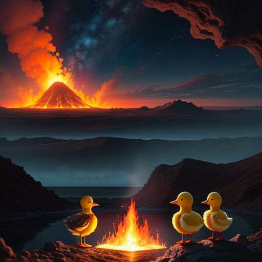 Duck and Woo's Volcanic Friendship