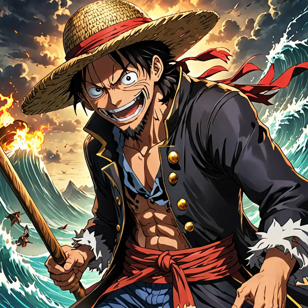 Eventually, they faced off against the powerful and notorious pirates of the Grand Line, including the ruthless Blackbeard and the cunning Kuro.