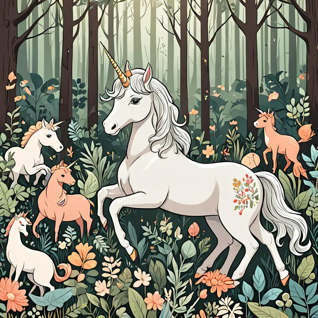 The Unicorn's Forest Adventure