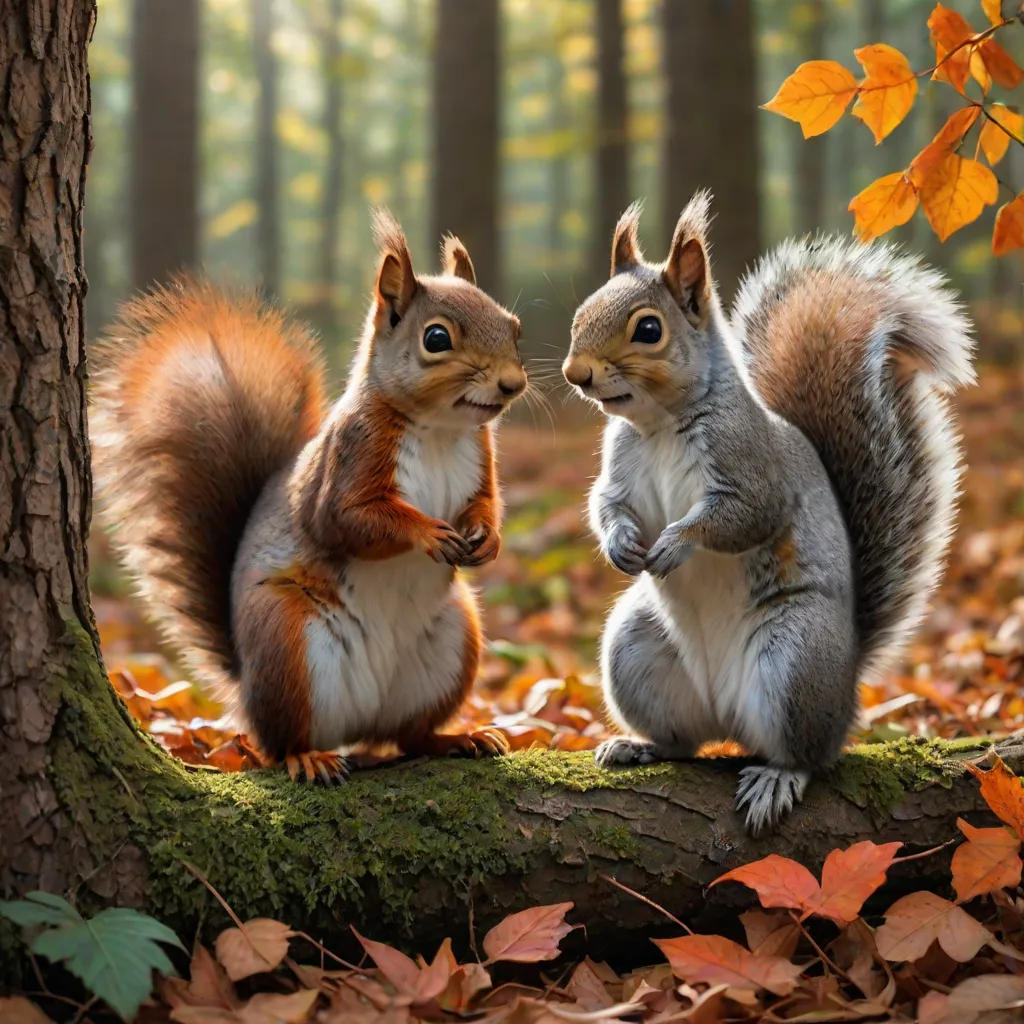 Squirrel Sisters Of The Forest