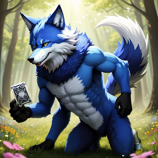 HD lady blue wolf wallpapers | Peakpx